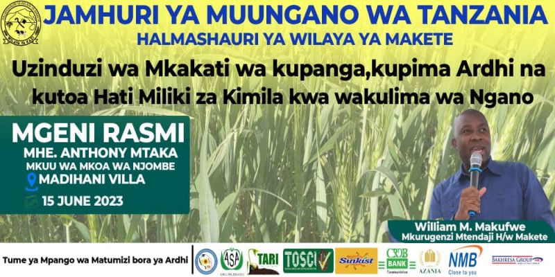 Uzinduzi wa Zoezi la Kupanga, Kupima Ardhi na Kumilikisha