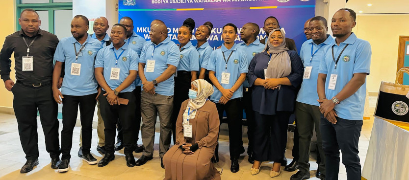 Sehemu ya Wataalamu wa Mipango Miji na Vijiji kutoka Tume walioshirki Mkutano Mkuu wa Mwaka wa Wataalamu wa Mipango Miji uliofanyika Jijini Mwanza Novemba 27&28, 2025